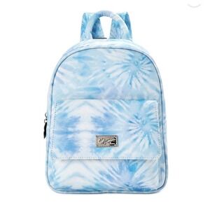 NWT Luv BETSEY JOHNSON Mini Backpack Purse Bag Blue Tie Dye Preppy Boho